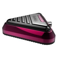Pinkki-musta Delta jalkakytkin alumiinista valkoisella taustalla