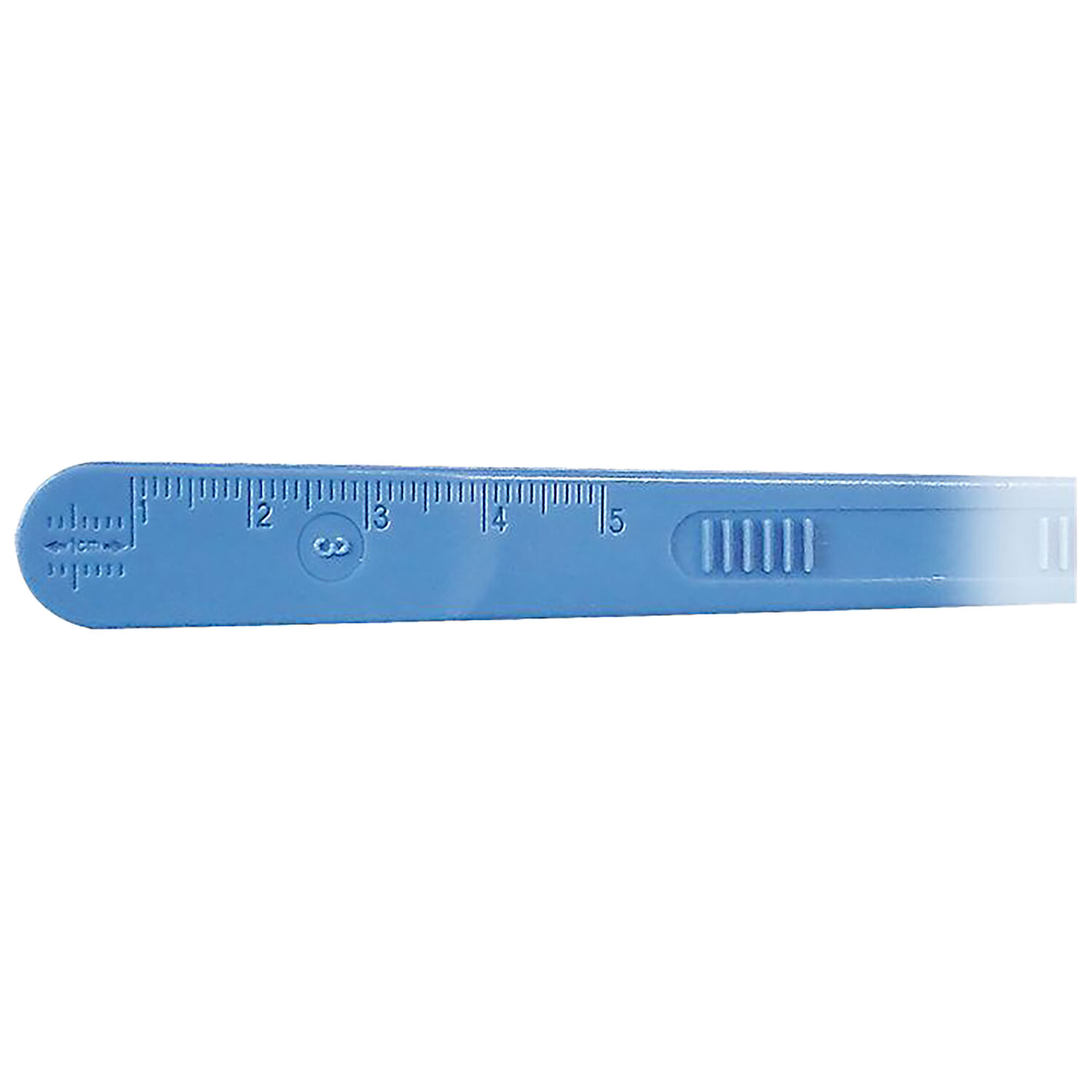 Steriloitu kertakäyttöveitsi Fig. 10, Sininen, VE 10 Sininen steriloitu kertakäyttöveitsi Fig. 10 valkoisella taustalla