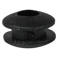 Musta, pyöreä Silicon Rubber Soft harmaalla taustalla