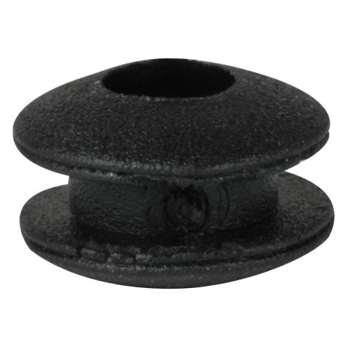 Musta, pyöreä Silicon Rubber Soft harmaalla taustalla
