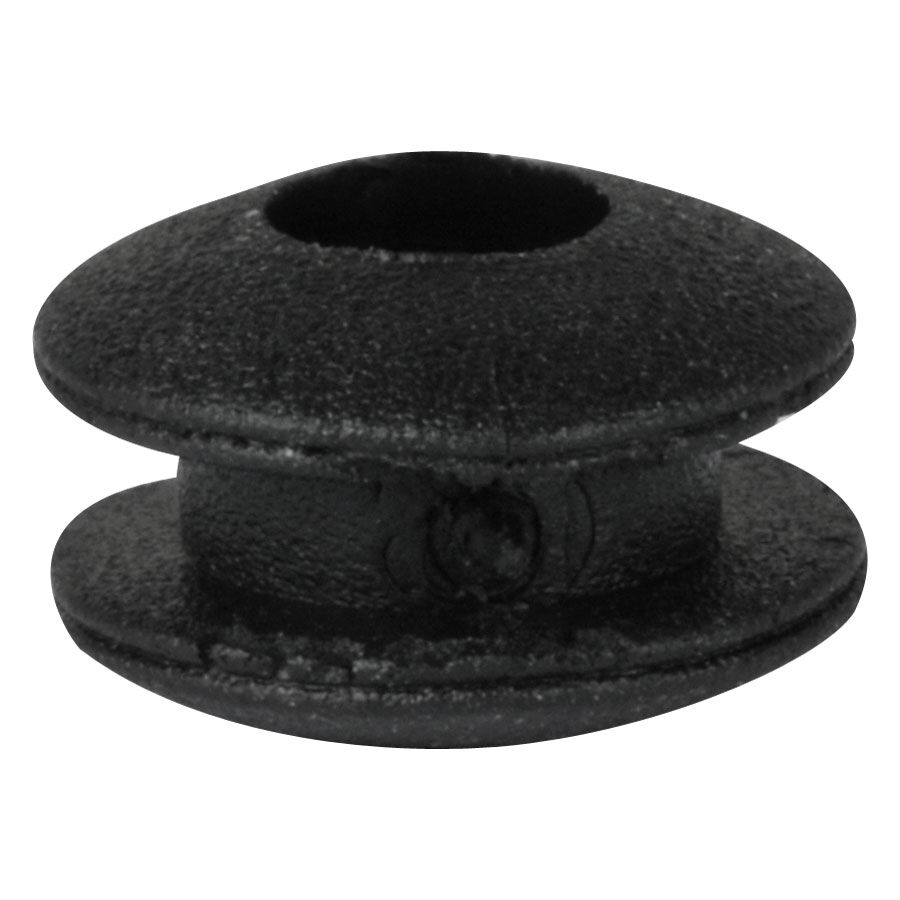 Musta, pyöreä Silicon Rubber Soft harmaalla taustalla