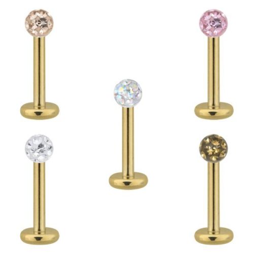 Golden Titan Multi Jewelled Labret
