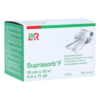 Suprasorb® F Kalvopaikka 10cm x 10m Suprasorb® F Kalvopaikka rullattuna vihreä-valkoisessa pakkauksessa