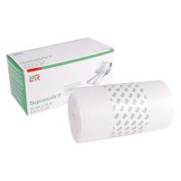 Suprasorb® kalvokääre rullattu 15cm x 10m Rullattu Suprasorb® kalvokääre pakkauksen edessä valkoisella taustalla