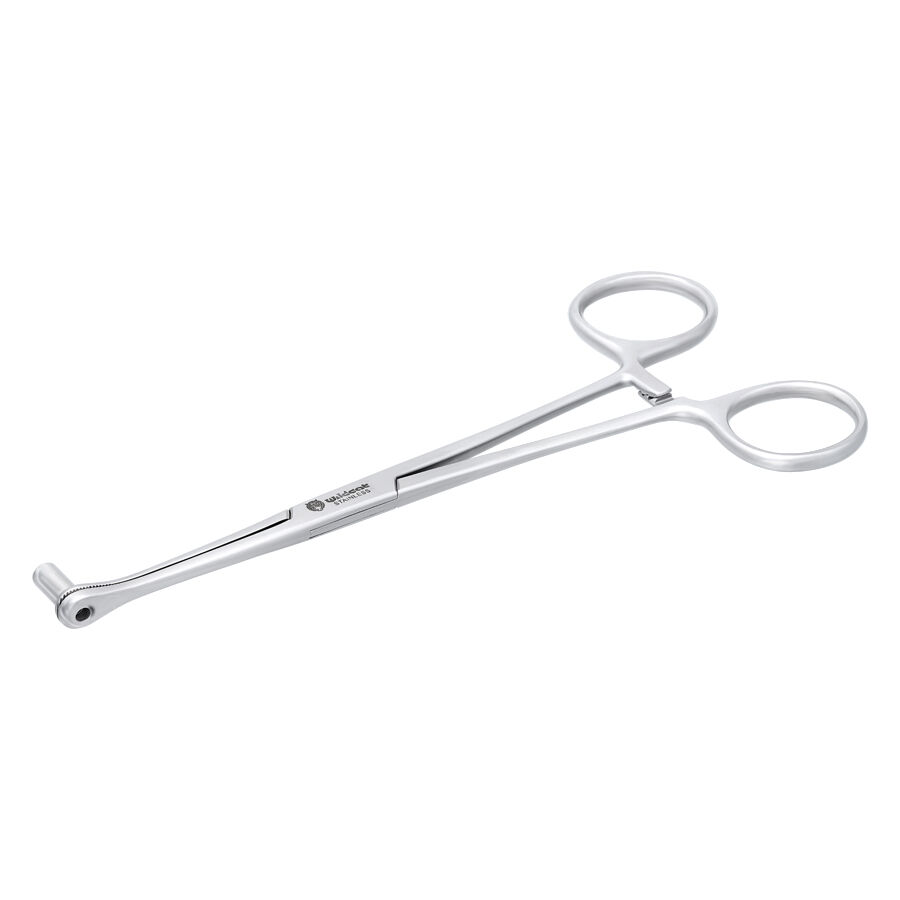 Hopeinen Septum Close End -työkalu valkoisella taustalla