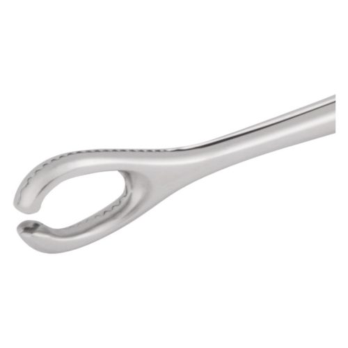 Hopeinen Open End Sponge Pihdit 6mm sisähalkaisijalla valkoisella taustalla