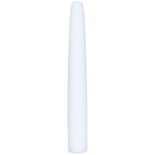 Valkoinen PTFE venytyssauva valkoisella taustalla, 90 mm pituus
