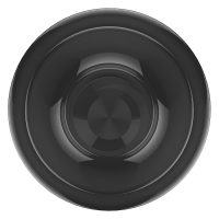 Musta, pyöreä Spektra Edge X Give Knob valkoisella taustalla