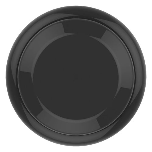 Pyöreä, musta Spektra Edge X Give Knob valkoisella taustalla