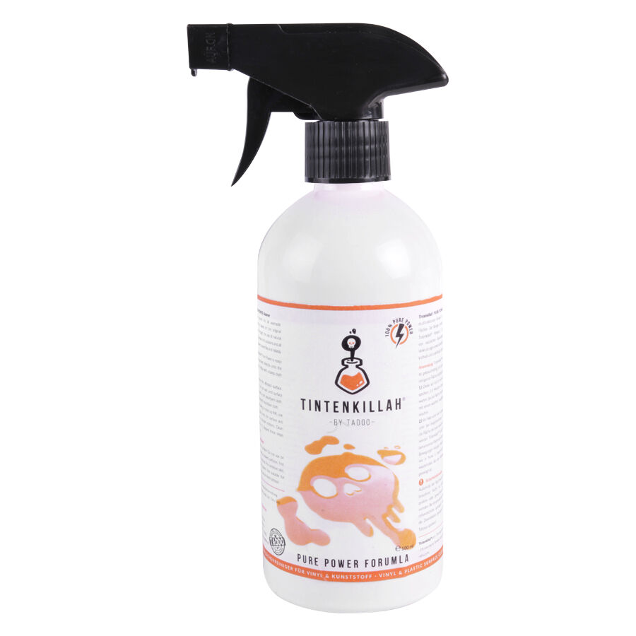TADOO Tintenkillah 500 ml Suihkepullo TADOO Tintenkillah suihkepullo 500 ml mustalla suihkepäällä valkoisella taustalla