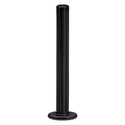 Musta titaanilabret Push Fitillä, 1,2 mm paksuus, 8,0 mm pituus valkoisella taustalla