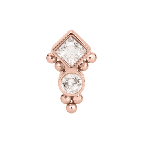 Push Fit Bubble Ornament Attachment - Ruusukultainen metalli
