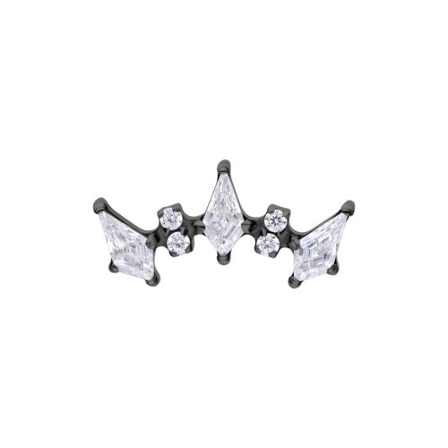 Push Fit Crystal Kite Arch Attachment - Musta metalli
