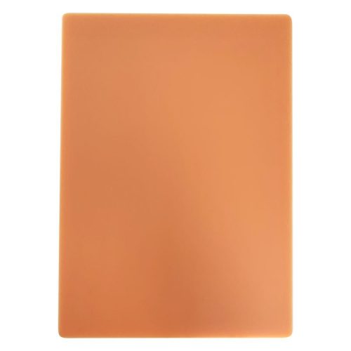 Beige silikoninen tatuointi-iho valkoisella taustalla, suorakaiteen muotoinen
