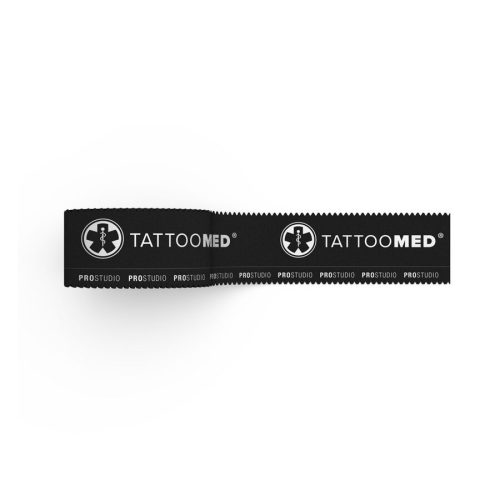 Musta Tattoomed Studio Pro Teippi valkoisella taustalla