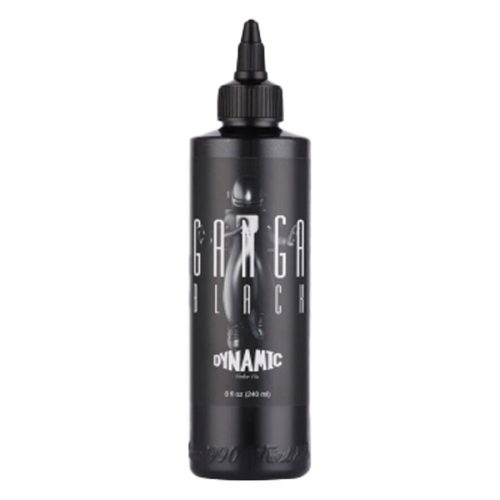 Musta tattooväri Viking Ink Ganga Black 240ml pullo valkoisella taustalla