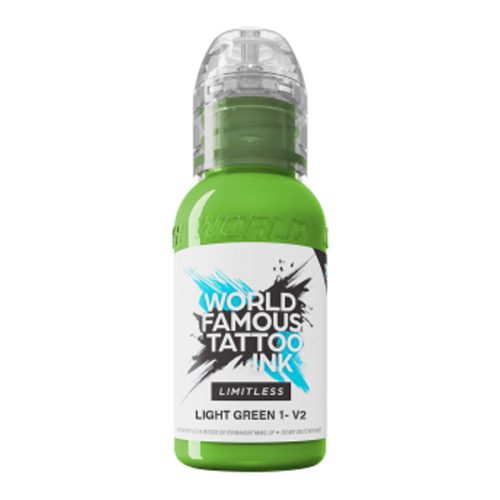 Pulloa World Famous Ink Limitless Light Green V2 valkoisella taustalla