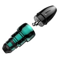 Xion Pen Seafoam sininen, alumiini Sininen Xion Pen Seafoam tatuointikone, alumiini, valkoisella taustalla