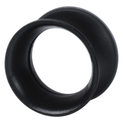 Musta Kaos Softwear Skin Tunnel silikonista, 3,0 mm koko, valkoisella taustalla
