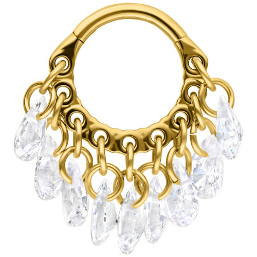 Dangling Crystals Clicker - Lävistysrengas