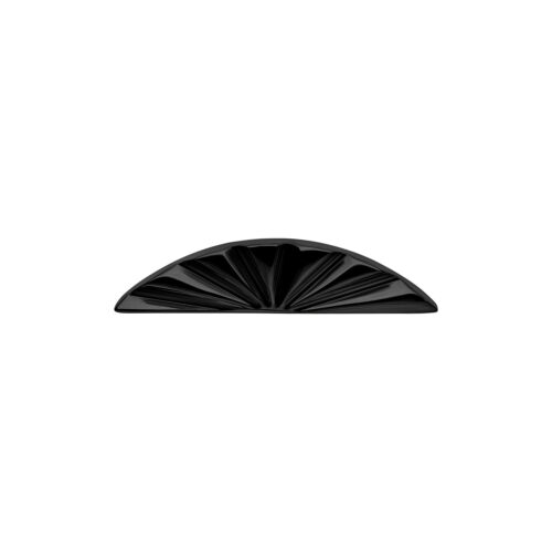 Push Fit Riffled Half Oval Attachment - Musta metalli