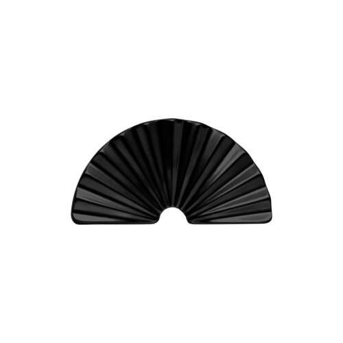 Push Fit Riffled Half Circle Attachment - Musta metalli
