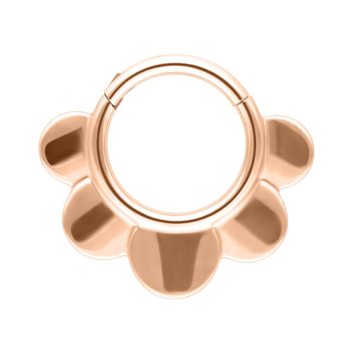 Half Flower Clicker - Ruusukultainen metalli