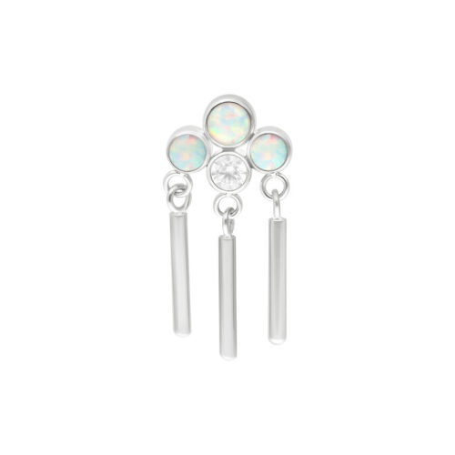 Push Fit Synthetic Opal Crown -koristeosa