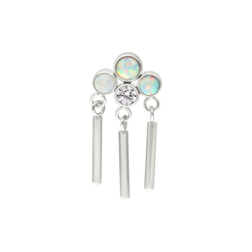 Push Fit Synthetic Opal Statement Crown Attachment - Valkokulta
