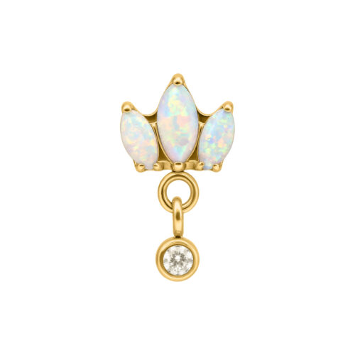 Push Fit Opal Lotus Attachment - Kultainen metalli