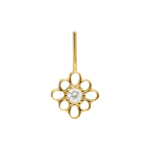 Flower Ornament Vertical Helix Push Fit Attachment - Kultainen metalli